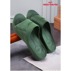 Deals and Offers on Men - RED TAPEMen Slides(Olive 9) Deals, Discounts & Offers on Men - RED TAPEMen Slides(Olive 9)
