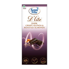 Deals and Offers on - Sugar Free D'Lite Dark Chocolate | Quinoa & Almonds Dark Chocolate Bar | Pack of 1 (80g) | No Added Sugar | Keto Friendly & Vegan | Gluten Free | Guilt Free Extreme Delight with 50% Cocoa Deals, Discounts & Offers on - Sugar Free D'Lite Dark Chocolate | Quinoa & Almonds Dark Chocolate Bar | Pack of 1 (80g) | No Added Sugar | Keto Friendly & Vegan | Gluten Free | Guilt Free Extreme Delight with 50% Cocoa