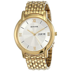 Deals, Discounts & Offers on Men - Sonata Analog White Dial Men's Watch NM7954YM01W/NN7954YM01W