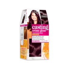 Deals, Discounts & Offers on  - L'Oral Paris Semi-Permanent Hair Colour, Ammonia-Free Formula & Honey-Infused Conditioner, Glossy Finish, Casting Crme Gloss, Plum/Burgundy 316, 87.5g+72ml