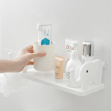 Deals and Offers on - TASMAX Elephant self Adhesive Bathroom Shelf Organizer (Pack of 1) Shower Shelves Deals, Discounts & Offers on - TASMAX Elephant self Adhesive Bathroom Shelf Organizer (Pack of 1) Shower Shelves