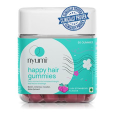 Deals and Offers on - Nyumi Biotin Happy Hair Gummies | For Stronger, Shinier Hair & Nails | Reduces Hair Fall with High Potency Biotin, Amla, Zinc, Folic Acid, Vitamin C, E & B12 | 30 Days Pack | Pack of 50 Gummies Deals, Discounts & Offers on - Nyumi Biotin Happy Hair Gummies | For Stronger, Shinier Hair & Nails | Reduces Hair Fall with High Potency Biotin, Amla, Zinc, Folic Acid, Vitamin C, E & B12 | 30 Days Pack | Pack of 50 Gummies