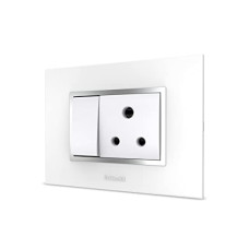 Deals, Discounts & Offers on  - Goldmedal Switch Combo with Cover Plate - Nixon 10Amp Switch and 6Amp Socket (White)