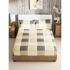 Deals and Offers on - Bianca 192 TC Bamboo Micro King Bedsheet with 2 Pillow Covers -3pc Set (Mikasa) Checks-Multi Deals, Discounts & Offers on - Bianca 192 TC Bamboo Micro King Bedsheet with 2 Pillow Covers -3pc Set (Mikasa) Checks-Multi