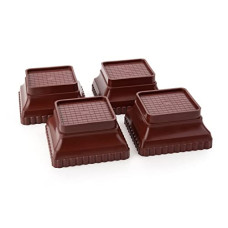 Deals, Discounts & Offers on  - Moxstar Refrigerator Multi-Purpose Plastic Legs Foot and Stand,Washing Machine Stand,Furniture Base Stand Square(Step Brown)