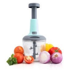 Deals and Offers on - HomeWiz Premium Manual Food Chopper 1000ml, Manual Hand Press Chopper With Super Sharp Blades To Cut Onion, Tomatoes, All Vegetables, All Fruits, Ultra Durable Chopper For Kitchen (Green) Deals, Discounts & Offers on - HomeWiz Premium Manual Food Chopper 1000ml, Manual Hand Press Chopper With Super Sharp Blades To Cut Onion, Tomatoes, All Vegetables, All Fruits, Ultra Durable Chopper For Kitchen (Green)