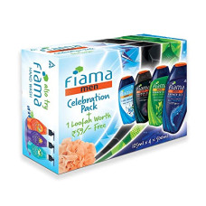 Deals and Offers on - Fiama Men Celebration Pack, with 4 unique Shower Gels, with Skin Conditioners for Refreshed Skin, Gift Deals, Discounts & Offers on - Fiama Men Celebration Pack, with 4 unique Shower Gels, with Skin Conditioners for Refreshed Skin, Gift