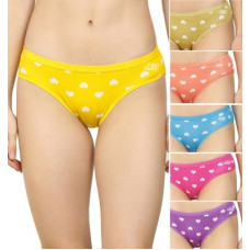 Deals, Discounts & Offers on  - Fashion ComfortzPack of 6 Women Hipster Purple, Light Blue, Pink, Yellow, Orange, Brown Panty