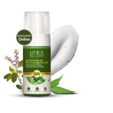 Deals and Offers on - Lotus Botanicals Neem, Tulsi & Salicylic Acid Gentle Foaming |Clears Acne and Pimples Face Wash(120 ml) Deals, Discounts & Offers on - Lotus Botanicals Neem, Tulsi & Salicylic Acid Gentle Foaming |Clears Acne and Pimples Face Wash(120 ml)