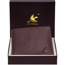 Deals, Discounts & Offers on  - HORNBULLMen Brown Genuine Leather Wallet - Regular Size(4 Card Slots)