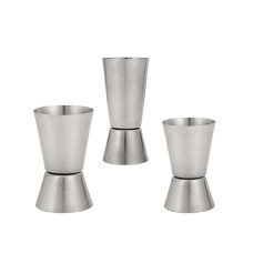 Deals and Offers on - Dynore Stainless Steel Double Sided Set of 3 Tall Peg Measure Set- 15/30, 20/40, 30/60 ml Deals, Discounts & Offers on - Dynore Stainless Steel Double Sided Set of 3 Tall Peg Measure Set- 15/30, 20/40, 30/60 ml