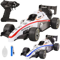 Deals and Offers on - Jack Royal High Speed RC Car Remote Control 2WD F1 Car for Boys | Smoke Spray Remote Car for Kids 5+ Years | Scale 1:14 Big Formula Car Toys Deals, Discounts & Offers on - Jack Royal High Speed RC Car Remote Control 2WD F1 Car for Boys | Smoke Spray Remote Car for Kids 5+ Years | Scale 1:14 Big Formula Car Toys