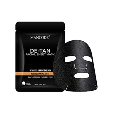Deals and Offers on Beauty Care - Mancode De-Tan Facial Sheet Mask Removes Tan Instantly | Fight Pimple | Purifying and Brightening | Hydrating & Detoxifying | 1 Mask Sheet 25ml 0.85 FL.OZ Deals, Discounts & Offers on Beauty Care - Mancode De-Tan Facial Sheet Mask Removes Tan Instantly | Fight Pimple | Purifying and Brightening | Hydrating & Detoxifying | 1 Mask Sheet 25ml 0.85 FL.OZ