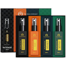 Deals and Offers on Beauty Care - The Man Company Everyday Use Pocket Perfume for Men 4 * 8ml with Intense, Musk,Joy & Citron for Office Going, Party, Date & Travelling | Long Lasting Fragrance Set Deals, Discounts & Offers on Beauty Care - The Man Company Everyday Use Pocket Perfume for Men 4 * 8ml with Intense, Musk,Joy & Citron for Office Going, Party, Date & Travelling | Long Lasting Fragrance Set