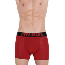 Deals, Discounts & Offers on Men - Pepe Jeans Innerwear Men's Cotton Trunks(Pack of 1) (OPT01-01_Parry RED_Parry Red_70-75_Parry Red_75 CM)