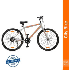 Deals, Discounts & Offers on Auto & Sports - Urban Terrain Denver with Complete Accessories & Mobile Tracking App 27.5 T Hybrid Cycle/City Bike(Single Speed, Silver, Black)