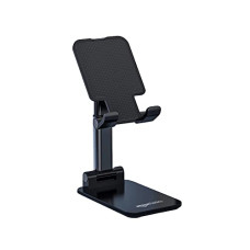 Deals and Offers on Mobile Accessories - Amazon Basics Mobile Phone Holder, Adjustable, Foldable, Anti-Skid, Wide Compatibility (Black) Tabletop Deals, Discounts & Offers on Mobile Accessories - Amazon Basics Mobile Phone Holder, Adjustable, Foldable, Anti-Skid, Wide Compatibility (Black) Tabletop