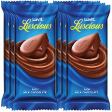 Deals and Offers on Food and Health - LuvIt Luscious Milk Delectable Chocolate Multipack | 100% Delicious | Bars(6 x 36 g) Deals, Discounts & Offers on Food and Health - LuvIt Luscious Milk Delectable Chocolate Multipack | 100% Delicious | Bars(6 x 36 g)