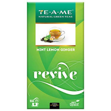 Deals and Offers on - TE-A-ME Mint Lemon Ginger Green Tea Bags 25 Pieces | Revive with Zesty Mint, Tangy Lemon, and Soothing Ginger Flavoured Tea | 25 Green Tea Ginger Mint Lemon Tea Bags Deals, Discounts & Offers on - TE-A-ME Mint Lemon Ginger Green Tea Bags 25 Pieces | Revive with Zesty Mint, Tangy Lemon, and Soothing Ginger Flavoured Tea | 25 Green Tea Ginger Mint Lemon Tea Bags