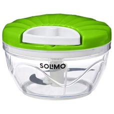 Deals and Offers on - Amazon Brand - Solimo Plastic 500 ml Large Vegetable Chopper with 3 Blades, Green Deals, Discounts & Offers on - Amazon Brand - Solimo Plastic 500 ml Large Vegetable Chopper with 3 Blades, Green