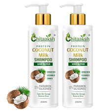 Deals, Discounts & Offers on Beauty Care - Chitaaksh Coconut Milk Hair Shampoo For Smooth & Shine Hair Combo Kit - 200 ML of Each (2 Items in The Set)