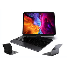 Deals, Discounts & Offers on  - doqo Smart Keyboard Case For iPad Pro & Air with Trackpad with Backlit Keyboard,Advanced 5.1 Bluetooth, (11/10.9 Inch (Spacegray), 360 Aluminium)