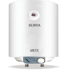 Deals, Discounts & Offers on  - Surya Arctic 10 Litre Vertical Storage Water Heater | Water Geyser (White), (SUR-ARC-10LTR)