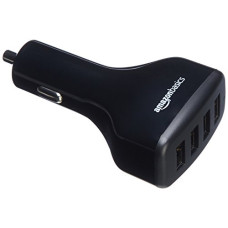 Deals and Offers on Mobile Accessories - amazon basics 2.4A/12W Per-Port Usb Car Charger For Apple And Android Devices,Black Deals, Discounts & Offers on Mobile Accessories - amazon basics 2.4A/12W Per-Port Usb Car Charger For Apple And Android Devices,Black
