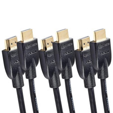 Deals, Discounts & Offers on  - amazon basics 3-Feet High-Speed HDMI 2.0 Cable, Pack of 3 (Black)