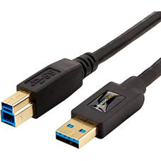 Deals and Offers on - Amazon Basics USB 3.0 A-Male to B-Male Cable For Personal Computer - 9 Feet (2.7 Meters) (Black) Deals, Discounts & Offers on - Amazon Basics USB 3.0 A-Male to B-Male Cable For Personal Computer - 9 Feet (2.7 Meters) (Black)