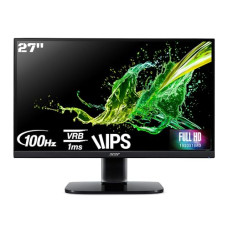 Deals, Discounts & Offers on  - Acer KA270 E 27 Inch IPS Full HD LCD Monitor with LED Back Light I 1MS VRB 100Hz Refresh Rate I AMD Free Sync I Zero Frame Design I 99% sRGB I 1 x VGA 1 x HDMI with Inbox HDMI Cable I Eye Care Feature