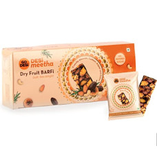 Deals, Discounts & Offers on  - GO DESi Dry Fruits Barfi | 480 grams | 24 Individually Wrapped Barfis | Indian Sweets Gift Pack | Dates Bar | Anjeer | Khajoor | Nuts | Sweets Indian Mithai