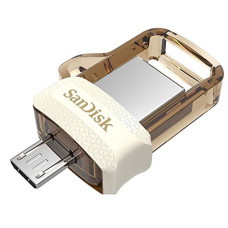 Deals, Discounts & Offers on  - SanDisk Ultra Dual 64GB USB 3.0 OTG Pen Drive (Gold)