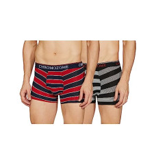 Deals, Discounts & Offers on Men - Chromozome Men Modal Striper Trunk (Pack of 2)
