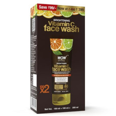 Deals, Discounts & Offers on Beauty Care - WOW Skin Science Brightening Vitamin C Face Wash - No Parabens, Sulphate, Silicones & Color - Pack of 2 - Net Vol 200mL