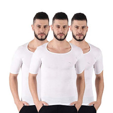 Deals, Discounts & Offers on Men - Dollar Pack of 3 Lehar Mens White Vest