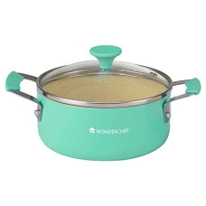 Deals, Discounts & Offers on Cookware - Wonderchef Piccolo Aluminum Casserole, 900ml/14cm, Green