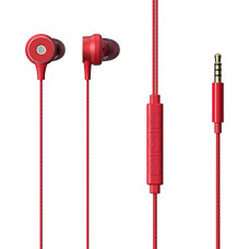 Deals, Discounts & Offers on  - ZEBRONICS Zeb Buds 20 in Ear 3.5mm Wired Stereo Earphones with Mic, 1.2 Metre Cable, 14mm Drivers, in Line Mic & Volume Controller (Red)