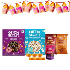 Deals and Offers on - Open Secret Christmas & New Year Special Snacks Hamper Gift Combo Box | 7 Item Gift Combo - Cookies, Brownie, Dry Fruit and Nuts, Scented Candles and DIY Decoration Kit | Premium Dry Fruits | Gift Deals, Discounts & Offers on - Open Secret Christmas & New Year Special Snacks Hamper Gift Combo Box | 7 Item Gift Combo - Cookies, Brownie, Dry Fruit and Nuts, Scented Candles and DIY Decoration Kit | Premium Dry Fruits | Gift