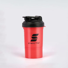 Deals and Offers on - Amazon Brand - Symactive Leakproof Unbreakable Sports Shaker Bottle with Large Spout & Flip Lid, Storage Compartment & Strainer, BPA-Free (Color: Red, 500 ml),Plastic Deals, Discounts & Offers on - Amazon Brand - Symactive Leakproof Unbreakable Sports Shaker Bottle with Large Spout & Flip Lid, Storage Compartment & Strainer, BPA-Free (Color: Red, 500 ml),Plastic