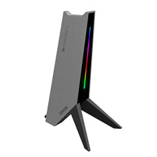 Deals, Discounts & Offers on  - ZEBRONICS Zeb-Demon Tabletop Over Ear Gaming Wired Headphone Stand with RGB Led, Dual USB Ports, 3.5Mm Jack, Abs Material, 1.5 Meter USB Cable, Anti-Skid Bottom Grip and with Microphone