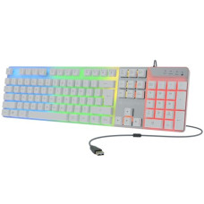 Deals, Discounts & Offers on  - Newly Launched Zebronics War-K Gaming Keyboard with 104 Keys,Multi Color LED,1.8m Braided Cable, Gold Plated USB,Laser Keycaps, Anti-Ghosting 19 Keys,2 Step Stand,12 Integrated Multimedia keys (White)
