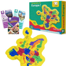 Deals, Discounts & Offers on  - Storio EVA Foam Geography of Europe Map Puzzles for Kids With Trump Fact Cards For Playing Learning & Educational Toys - Jigsaw Puzzles for Kids Ages 4-8 - Gift