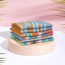 Deals, Discounts & Offers on  - Kuber Industries Towel Handkerchief | Cotton Face Towel | Face Towel | Sweat Absorbent Handkerchief | Unisex Multi Lining Hanky | Face Towel Hankies | Set of 6 | Multicolor