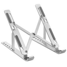 Deals and Offers on Laptop Accessories - Hiker L1 Aluminium Portable Laptop Stand with Adjustable Height, Ventilated Foldable Lapdesk Notebook Stand with Carry Pouch Deals, Discounts & Offers on Laptop Accessories - Hiker L1 Aluminium Portable Laptop Stand with Adjustable Height, Ventilated Foldable Lapdesk Notebook Stand with Carry Pouch