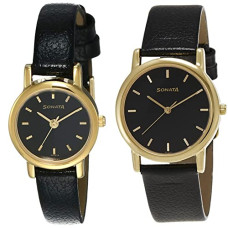 Deals, Discounts & Offers on Women - Sonata Analog Black Dial Women's Watch NM8976YL03W/NN8976YL03W