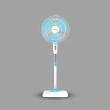 Deals, Discounts & Offers on  - Bajaj Rapido 400 mm Pedestal Fan, Pearl Blue, With Full Copper Motor and High Speed Operation, Regular