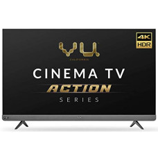 Deals, Discounts & Offers on Televisions - Vu 139cm (55inches) Cinema TV Action Series 4K Ultra HD LED Smart Android TV 55LX (Black) (2021 Model) I With 100 watt Front Soundbar