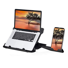 Deals, Discounts & Offers on Laptop Accessories - Portronics My Buddy Hexa 22 Adjustable Tabletop Laptop Stand with Mobile Holder Ventilated Portable Foldable Compatible