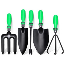 Deals, Discounts & Offers on Gardening Tools - Buildskill GTS010 Gardening/Planting Hand Tool Kit, Rust Free Trowel, Transplanter, Weeder, Hand Rake & Cultivator, Heavy Duty Gardening Tool Kit